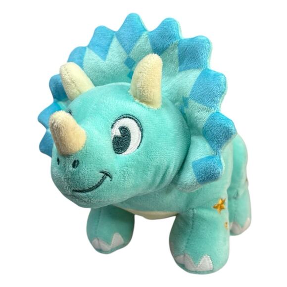 Disney Parks Animal Kingdom Dinoland Blue Triceratops Plush Small 11” Dinosaur - Picture 2 of 16